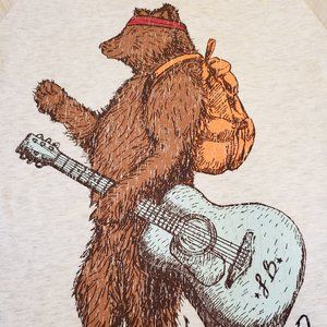 4 Piece LUCKY BRAND California Bear Vintg Look T-shirt Boys Large Jeans Shorts